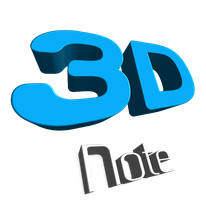 3D Note Pro App Logo
